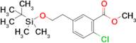 Methyl 5-(2-((tert-butyldimethylsilyl)oxy)ethyl)-2-chlorobenzoate