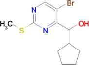 (5-Bromo-2-(methylthio)pyrimidin-4-yl)(cyclopentyl)methanol