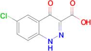 6-chloro-4-oxo-1,4-dihydrocinnoline-3-carboxylic acid