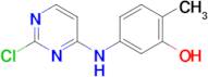 5-((2-Chloropyrimidin-4-yl)amino)-2-methylphenol