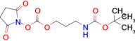tert-Butyl (3-((((2,5-dioxopyrrolidin-1-yl)oxy)carbonyl)oxy)propyl)carbamate