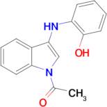 1-(3-((2-Hydroxyphenyl)amino)-1H-indol-1-yl)ethan-1-one