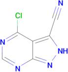 4-chloro-2H-pyrazolo[3,4-d]pyrimidine-3-carbonitrile
