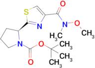 Tert-Butyl (S)-2-(4-(methoxy(methyl)carbamoyl)thiazol-2-yl)pyrrolidine-1-carboxylate