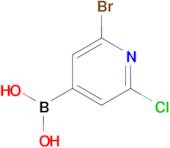 (2-Bromo-6-chloropyridin-4-yl)boronic acid