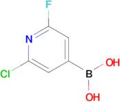 (2-Chloro-6-fluoropyridin-4-yl)boronic acid