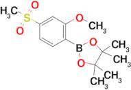 2-(2-Methoxy-4-(methylsulfonyl)phenyl)-4,4,5,5-tetramethyl-1,3,2-dioxaborolane