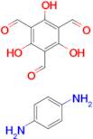 2,4,6-Trihydroxybenzene-1,3,5-tricarbaldehyde compound with benzene-1,4-diamine (1:1)