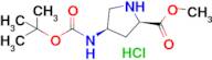 Methyl (2R,4R)-4-((tert-butoxycarbonyl)amino)pyrrolidine-2-carboxylate hydrochloride