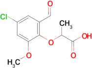 2-(4-Chloro-2-formyl-6-methoxyphenoxy)propanoic acid