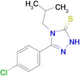 3-(4-chlorophenyl)-4-(2-methylpropyl)-4,5-dihydro-1H-1,2,4-triazole-5-thione