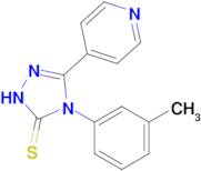 4-(3-methylphenyl)-3-(pyridin-4-yl)-4,5-dihydro-1H-1,2,4-triazole-5-thione