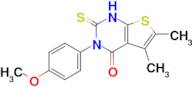 3-(4-methoxyphenyl)-5,6-dimethyl-2-sulfanylidene-1H,2H,3H,4H-thieno[2,3-d]pyrimidin-4-one