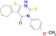 4-(4-methoxyphenyl)-5-sulfanylidene-8-thia-4,6-diazatricyclo[7.4.0.0²,⁷]trideca-1(9),2(7)-dien-3-o…