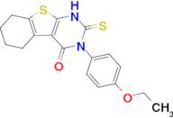 4-(4-ethoxyphenyl)-5-sulfanylidene-8-thia-4,6-diazatricyclo[7.4.0.0²,⁷]trideca-1(9),2(7)-dien-3-one