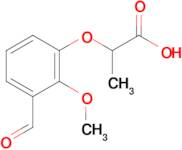 2-(3-Formyl-2-methoxyphenoxy)propanoic acid