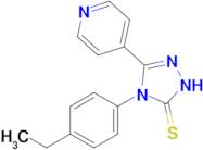 4-(4-ethylphenyl)-3-(pyridin-4-yl)-4,5-dihydro-1H-1,2,4-triazole-5-thione