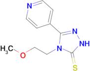 4-(2-methoxyethyl)-3-(pyridin-4-yl)-4,5-dihydro-1H-1,2,4-triazole-5-thione