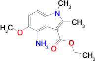 Ethyl 4-amino-5-methoxy-1,2-dimethyl-1h-indole-3-carboxylate