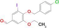 4-[(4-Chlorobenzyl)oxy]-3-ethoxy-5-iodobenzaldehyde