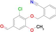 2-[(2-Chloro-4-formyl-6-methoxyphenoxy)methyl]benzonitrile