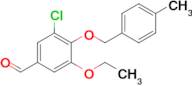 3-Chloro-5-ethoxy-4-[(4-methylbenzyl)oxy]benzaldehyde