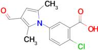 2-Chloro-5-(3-formyl-2,5-dimethyl-1h-pyrrol-1-yl)benzoic acid