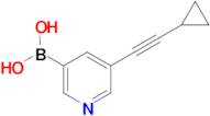 (5-(Cyclopropylethynyl)pyridin-3-yl)boronic acid