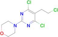 4-(4,6-Dichloro-5-(2-chloroethyl)pyrimidin-2-yl)morpholine