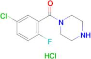 (5-Chloro-2-fluorophenyl)(piperazin-1-yl)methanone hydrochloride