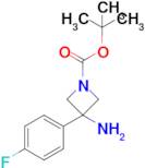 tert-Butyl 3-amino-3-(4-fluorophenyl)azetidine-1-carboxylate