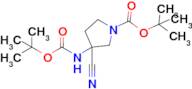 tert-Butyl 3-((tert-butoxycarbonyl)amino)-3-cyanopyrrolidine-1-carboxylate