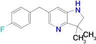 6-(4-Fluorobenzyl)-3,3-dimethyl-2,3-dihydro-1H-pyrrolo[3,2-b]pyridine