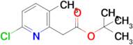 tert-Butyl 2-(6-chloro-3-methylpyridin-2-yl)acetate