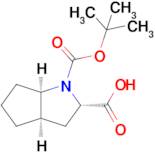 (2S,3aR,6aR)-1-(tert-Butoxycarbonyl)octahydrocyclopenta[b]pyrrole-2-carboxylic acid