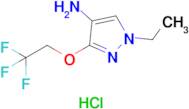 1-Ethyl-3-(2,2,2-trifluoroethoxy)-1H-pyrazol-4-amine hydrochloride