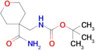 tert-Butyl ((4-carbamoyltetrahydro-2H-pyran-4-yl)methyl)carbamate