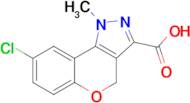 8-Chloro-1-methyl-1,4-dihydrochromeno[4,3-c]pyrazole-3-carboxylic acid