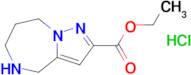 Ethyl 5,6,7,8-tetrahydro-4H-pyrazolo[1,5-a][1,4]diazepine-2-carboxylate;hydrochloride