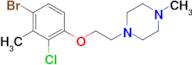 1-(2-(4-Bromo-2-chloro-3-methylphenoxy)ethyl)-4-methylpiperazine