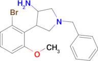 3-Pyrrolidinamine, 4-(2-bromo-6-methoxyphenyl)-1-(phenylmethyl)-