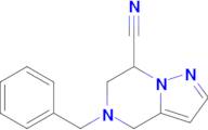 Pyrazolo[1,5-a]pyrazine-7-carbonitrile, 4,5,6,7-tetrahydro-5-(phenylmethyl)-