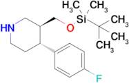 (3S,4R)-3-(((Tert-butyldimethylsilyl)oxy)methyl)-4-(4-fluorophenyl)piperidine