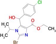 Ethyl 2-bromo-5-((4-chlorophenyl)(hydroxy)methyl)-1-isopropyl-1H-imidazole-4-carboxylate