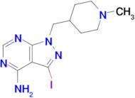 3-Iodo-1-[(1-methyl-4-piperidinyl)methyl]-1H-pyrazolo[3,4-d]pyrimidin-4-amine