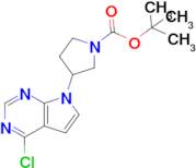 tert-Butyl 3-(4-chloro-7H-pyrrolo[2,3-d]pyrimidin-7-yl)pyrrolidine-1-carboxylate