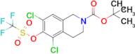 tert-Butyl 5,7-dichloro-6-(((trifluoromethyl)sulfonyl)oxy)-3,4-dihydroisoquinoline-2(1H)-carboxyla…