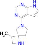 4-((3S,4R)-3-Methyl-1,6-diazaspiro[3.4]octan-6-yl)-7H-pyrrolo[2,3-d]pyrimidine