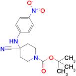 tert-Butyl 4-cyano-4-((4-nitrophenyl)amino)piperidine-1-carboxylate