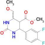 methyl 4-(3,4-difluorophenyl)-6-(methoxymethylidene)-2-oxo-1,3-diazinane-5-carboxylate